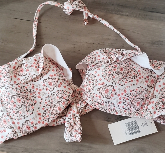 Eberjey Timba Floral Print Bikini Top NEW - Picture 3 of 8